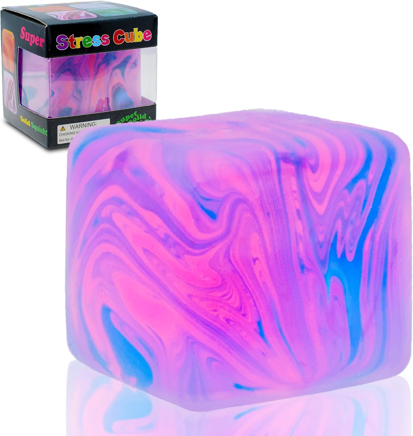 NeeDoh Nice Cube C Solid Squish C Pink & Blue